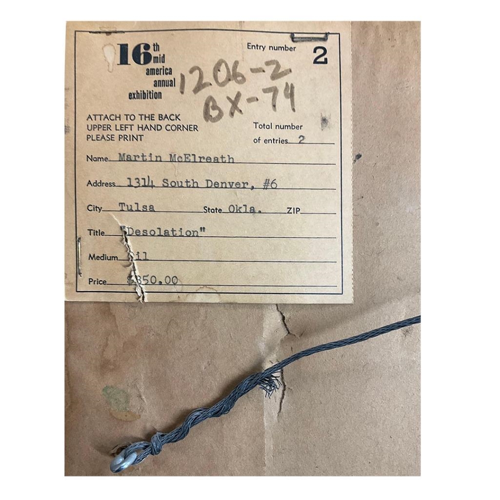 Artwork by Martin Mcelreath, Desolation, Made of oil on board