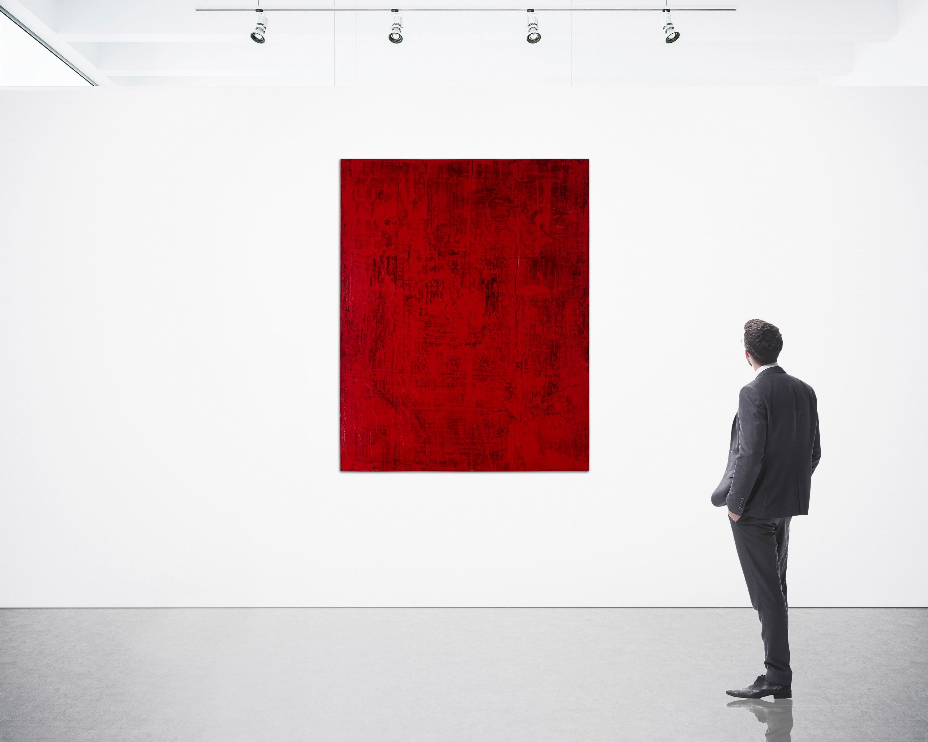 Artwork by Bradford Stewart, Red abstract, Made of Acrylic on canvas