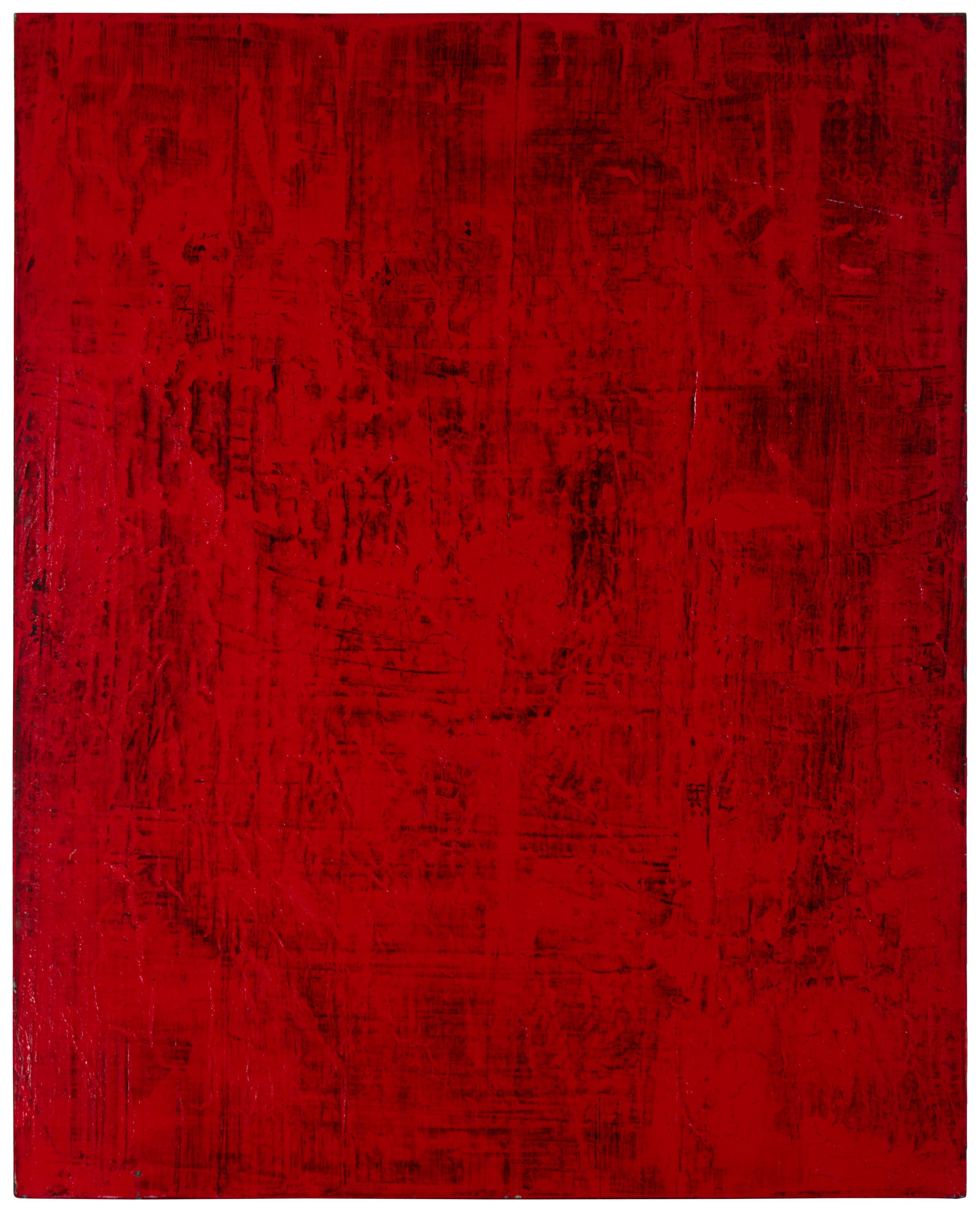 Artwork by Bradford Stewart, Red abstract, Made of Acrylic on canvas
