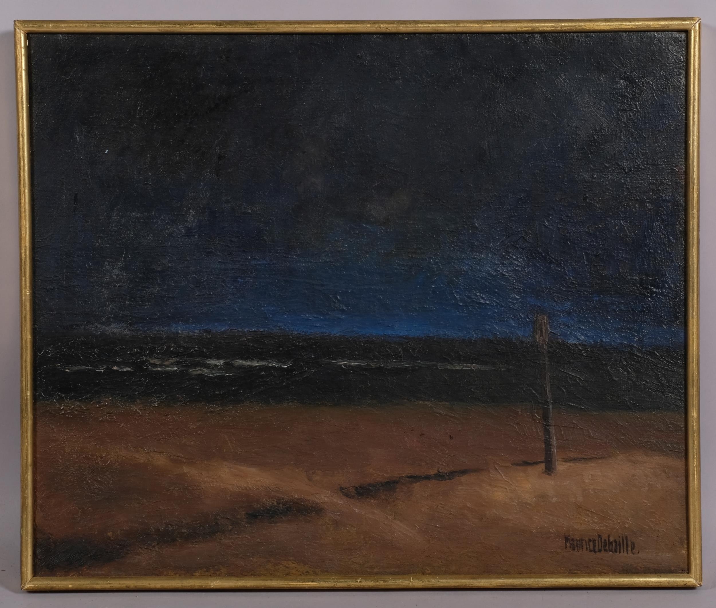 Artwork by Maurice Debaille, oil on canvas, Made of oil on canvas