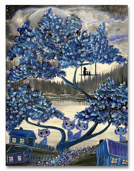 Cats under the tree - Katarzyna Biskupska