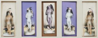 Fünf weibliche Akte - Johann-Dietrich Griemsmann