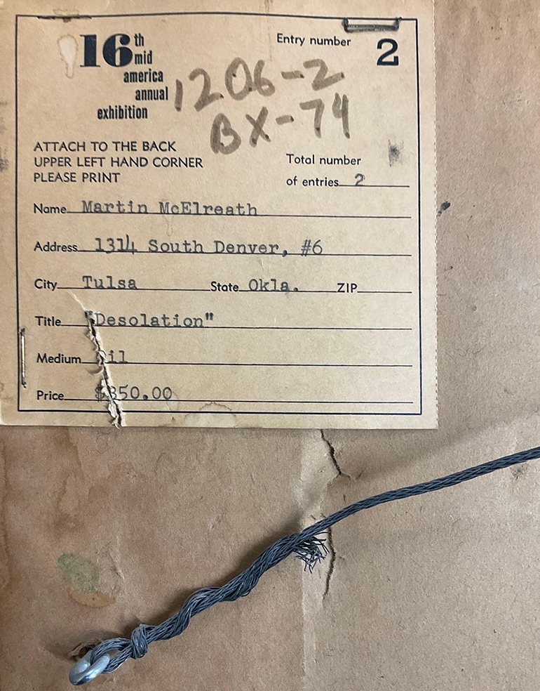 Artwork by Martin Mcelreath, Desolation, Made of oil on board