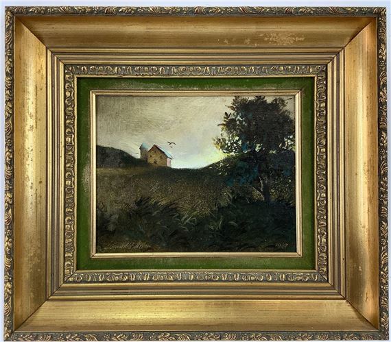 Rural landscape by Donald F. Allan, dated 1967