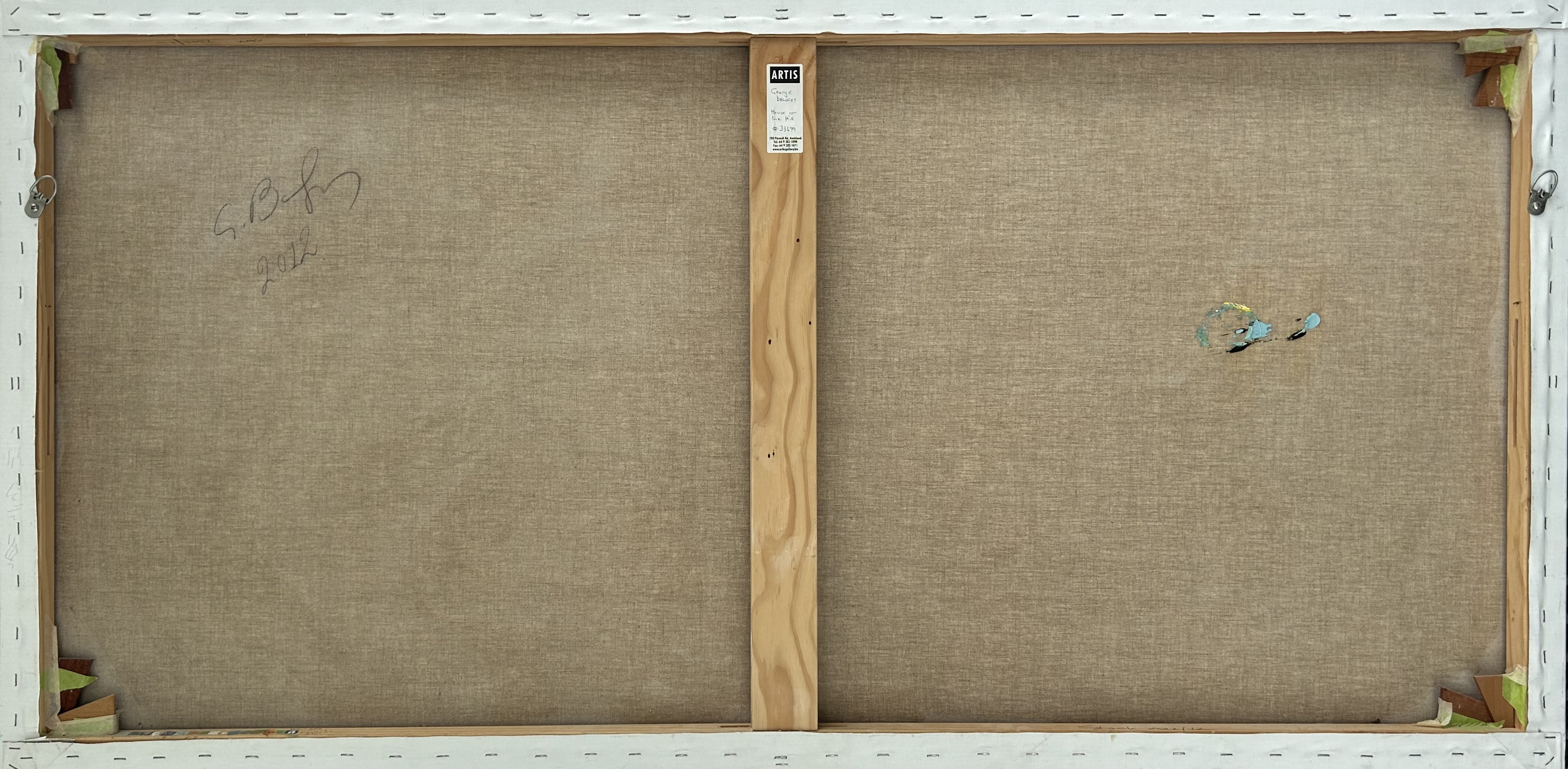 Artwork by George Baloghy, House on the Hill, Made of Oil on canvas