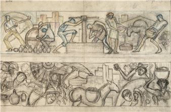 Wandgestaltungs-Entwurf - Otto Surges