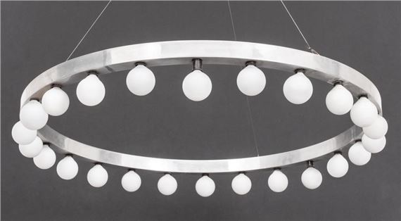 Alvin Lustig Manner Modern Ring Chandelier - Alvin Lustig