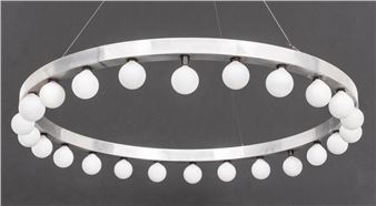 Alvin Lustig Manner Modern Ring Chandelier - Alvin Lustig