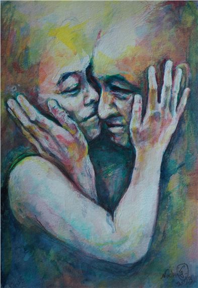 aus der Serie "Die Erinnerungen des Moments" - "EINANDER HALTEN II", 2023 - Naoko Muneoka