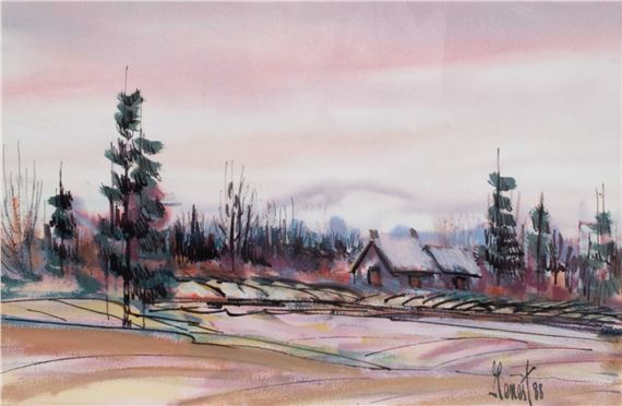 Landscape by Paul-Émile Genest, 1988