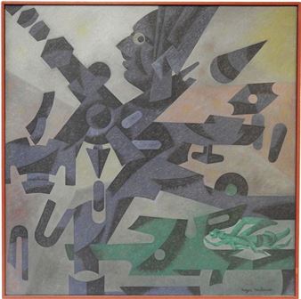 Huile sur isorel, signée en bas à droite, titrée, datée et contresignée au revers by Roger Toulouse, 1991