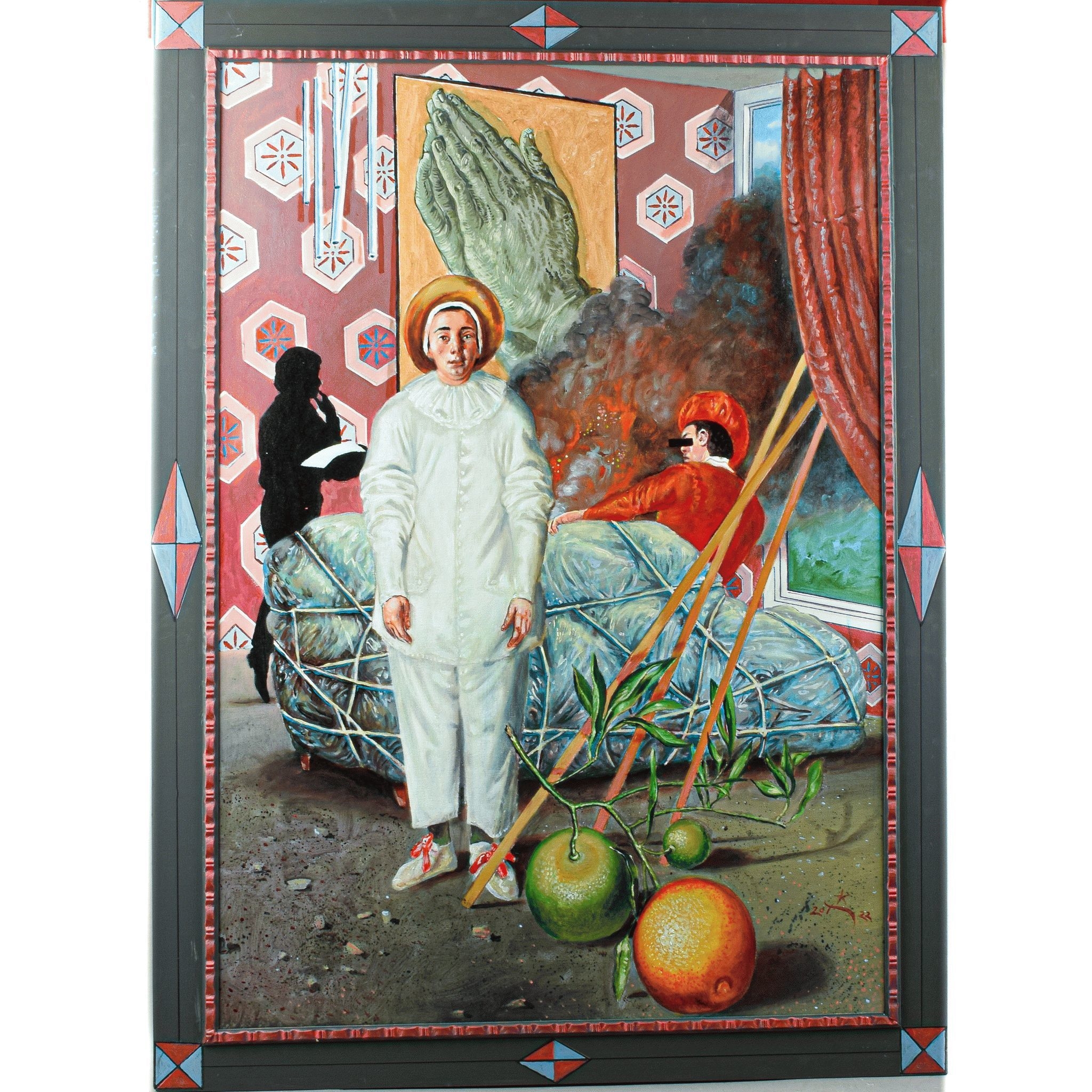 Artwork by Harald K. Schulze, PYROMANISCHER NACHMITTAG (2022), Made of Acrylic on canvas