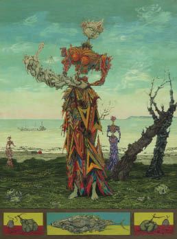 Jeune fille au bateau by Lucien Coutaud, 1957