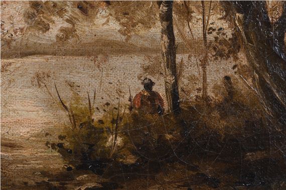 Jean Baptiste Camille Corot | LANDSCAPE WITH FIGURE | MutualArt