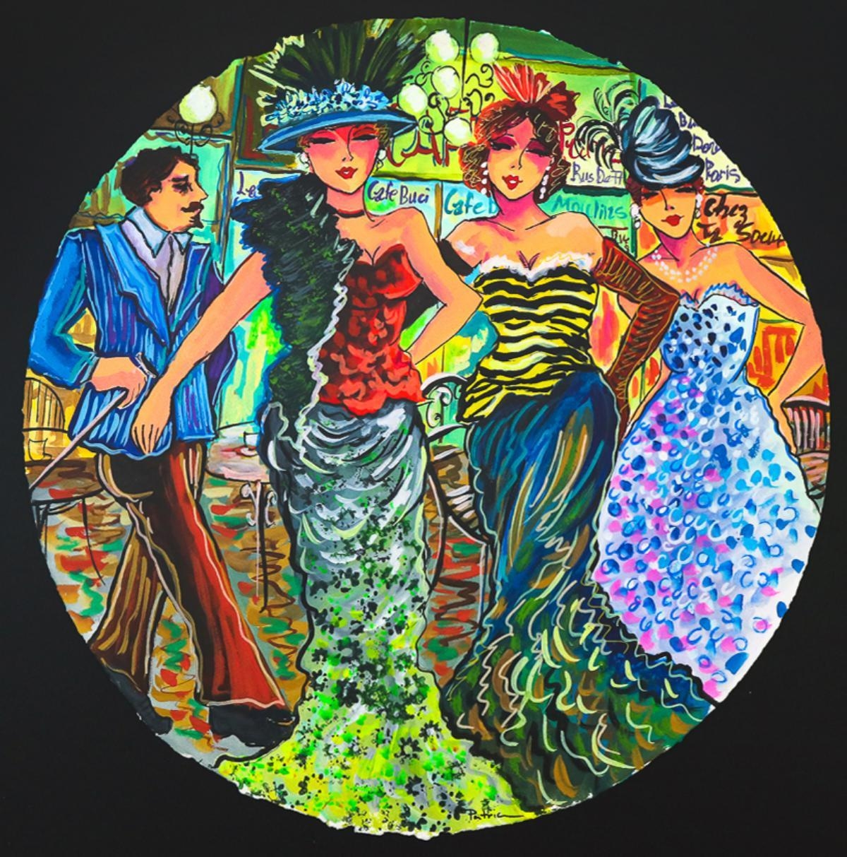 Artwork by Patricia Govezensky, High Society, Made of Original Watercolor