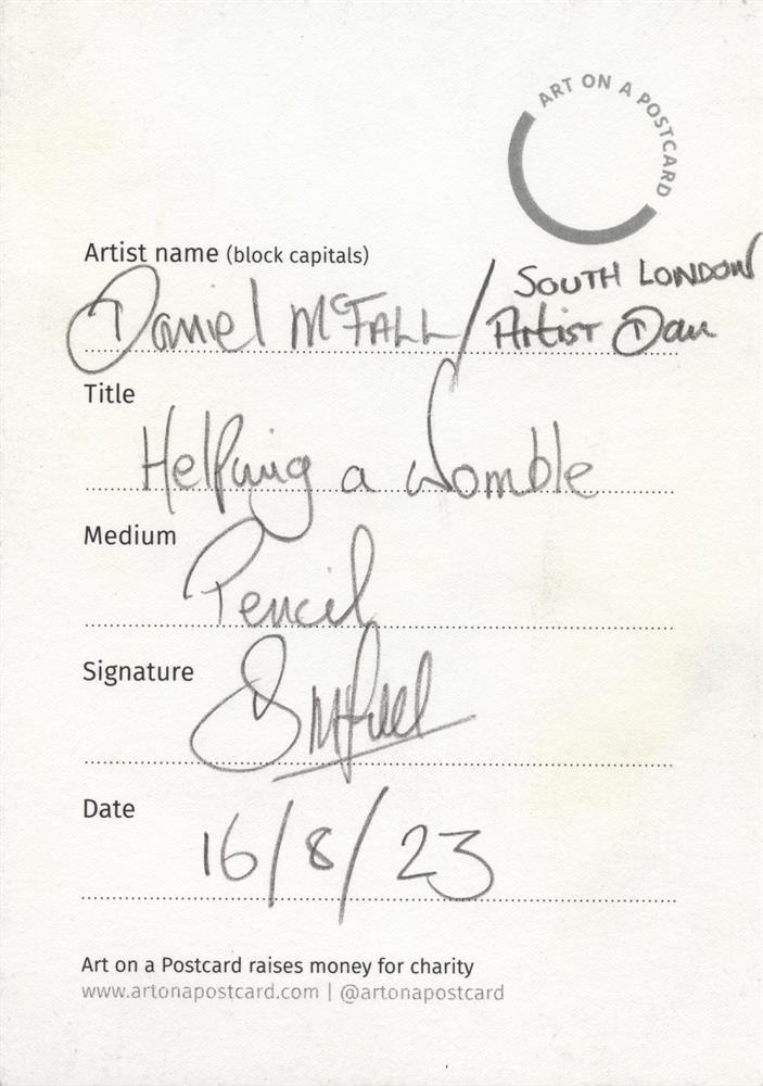 Artwork by Daniel Mcfall, Helping a Womble, Made of Pencil on paper