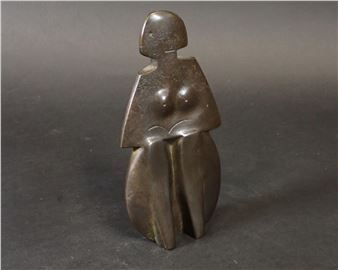 Nue assise. - Michel Pigeon