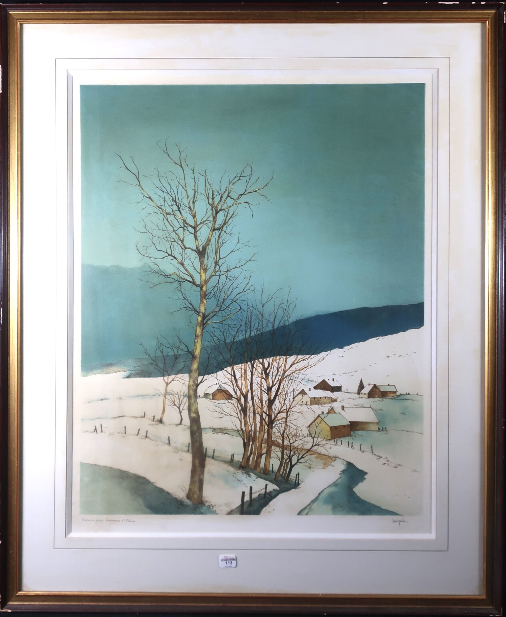 Jean Claude Bourgeois | Paysage du Haut-Doubs sous la neige