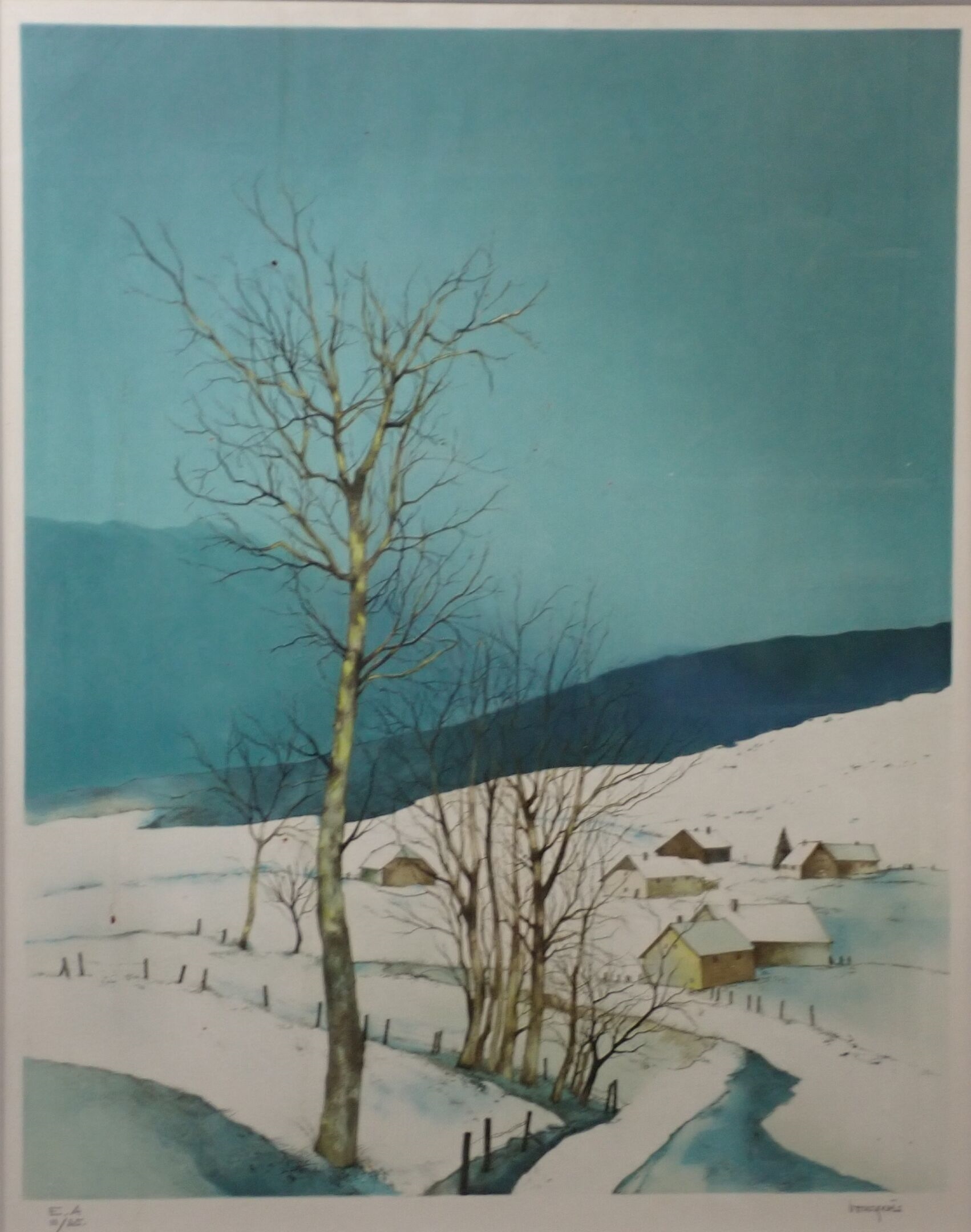 Jean Claude Bourgeois | Paysage du Haut-Doubs sous la neige 