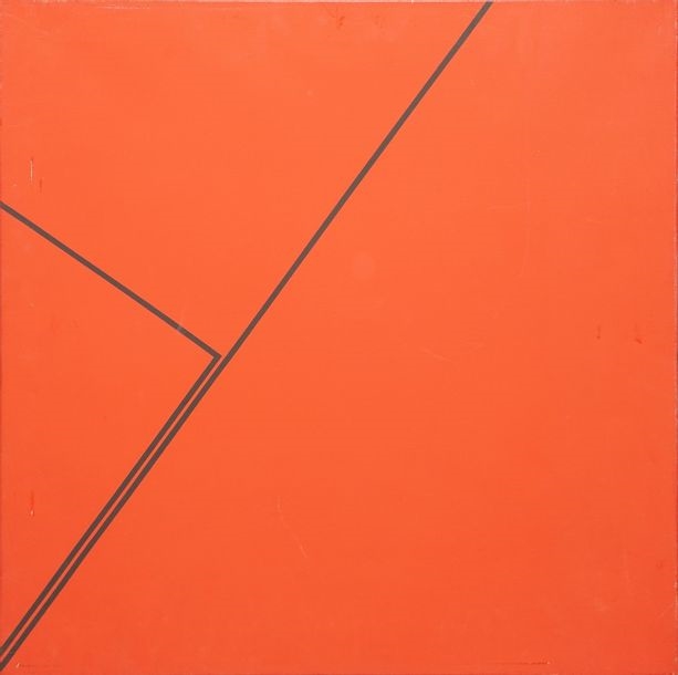 Artwork by Raymond Coudrin, Composition rouge, Made of Acrylic on canvas