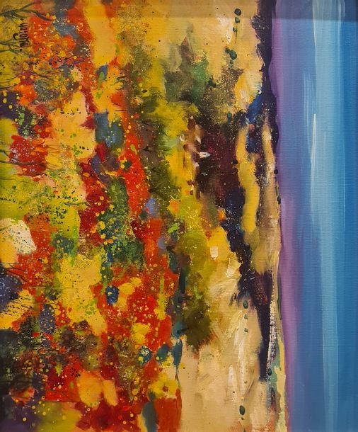 Artwork by Tristan Hosotte, les beaux jours, Bourgogne,, Made of Acrylic on canvas