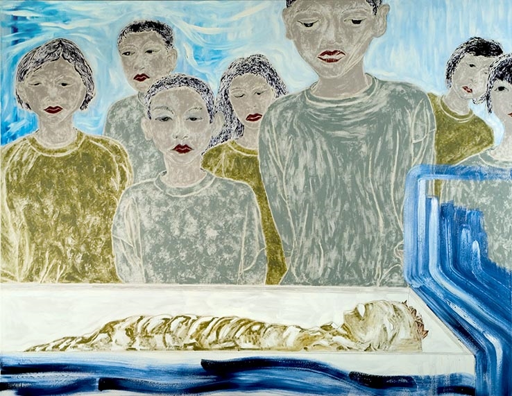 Artwork by Pietro Finelli, Lesson "La lezione", Made of oil on canvas