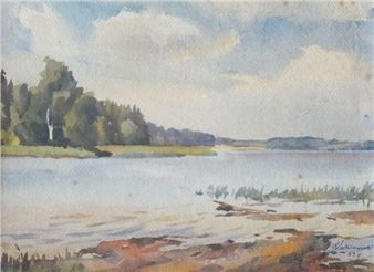 1963, watercolor on paper, 26x35,5 cm - Voldemars Valdmanis