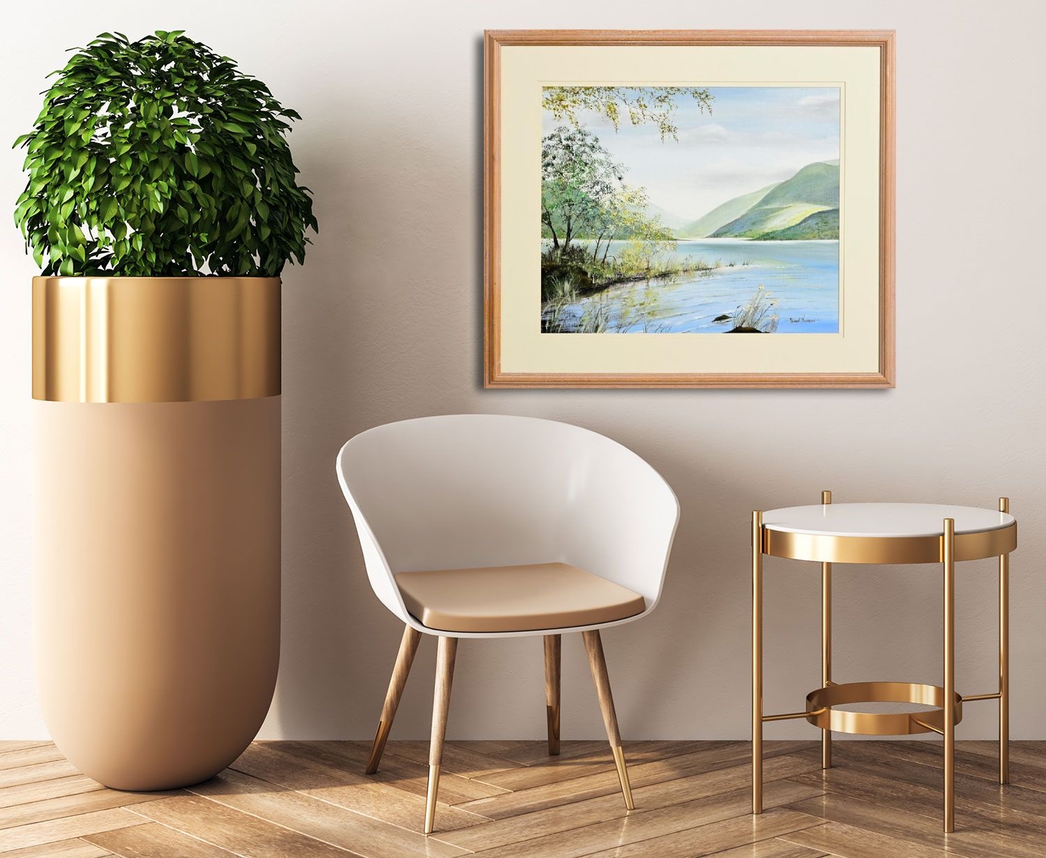 Artwork by Michael Monaghan, Lake View, Killarney, Made of oil on canvas board