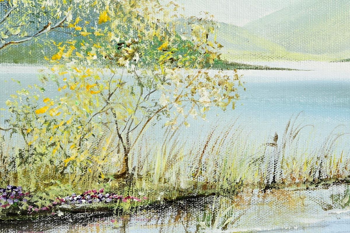 Artwork by Michael Monaghan, Lake View, Killarney, Made of oil on canvas board