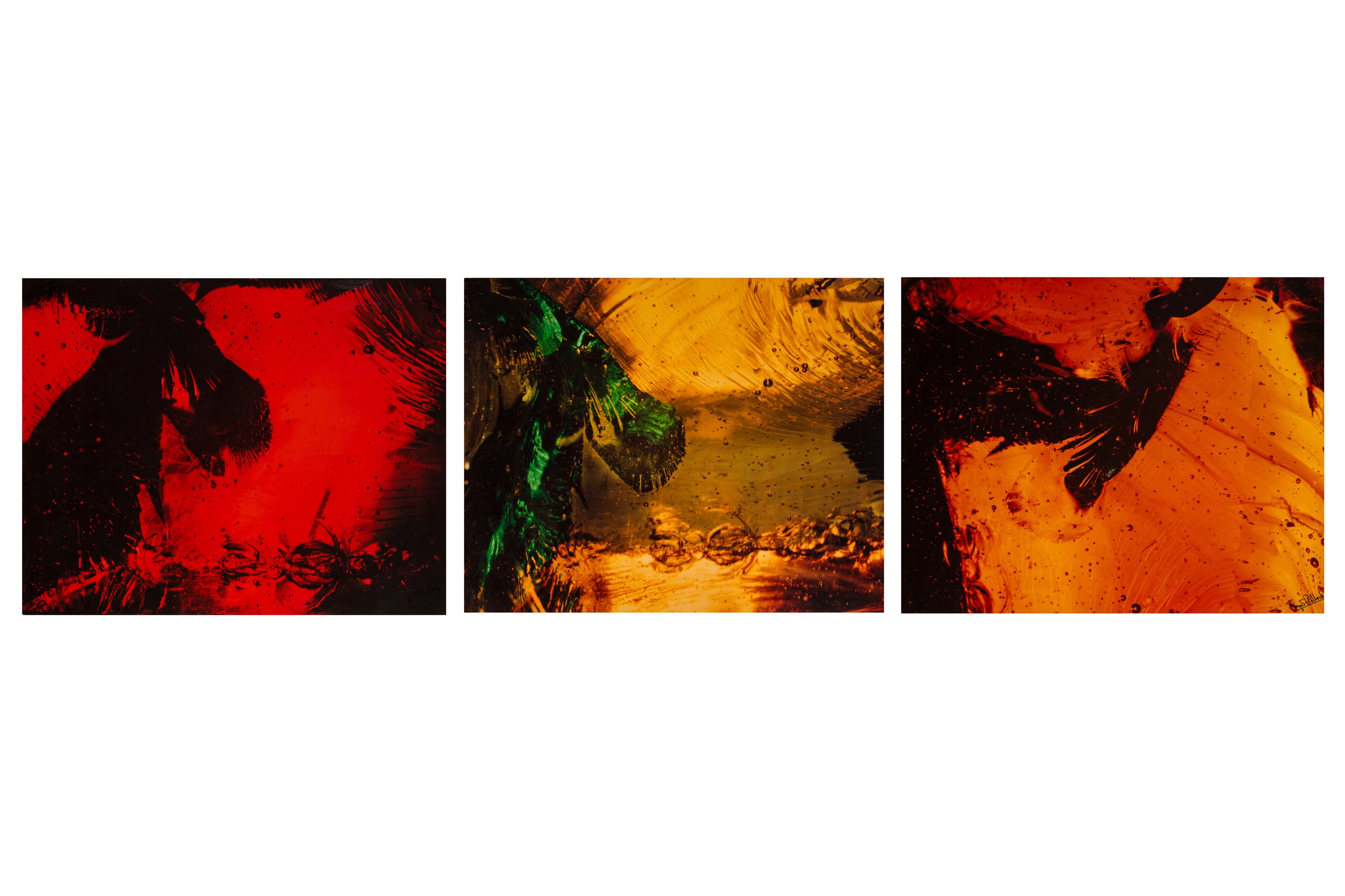 George Pollock | A SET OF THREE VITROGRAPHS (1965) | MutualArt