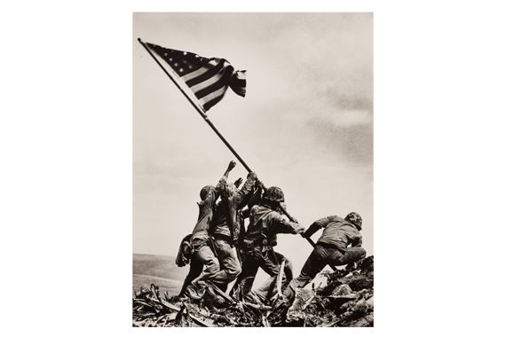 RAISING THE FLAG AT IWO JIMA by Joe Rosenthal, 1945