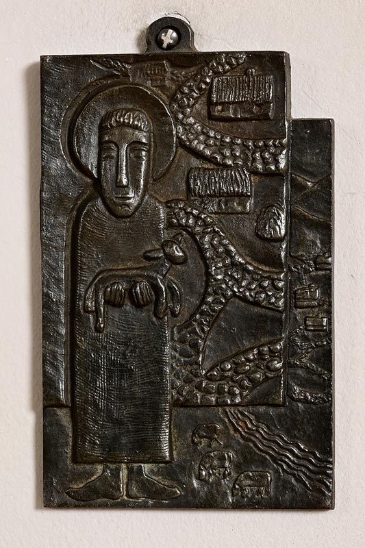 Artwork by Imogen Stuart, Shepard, Made of bronze