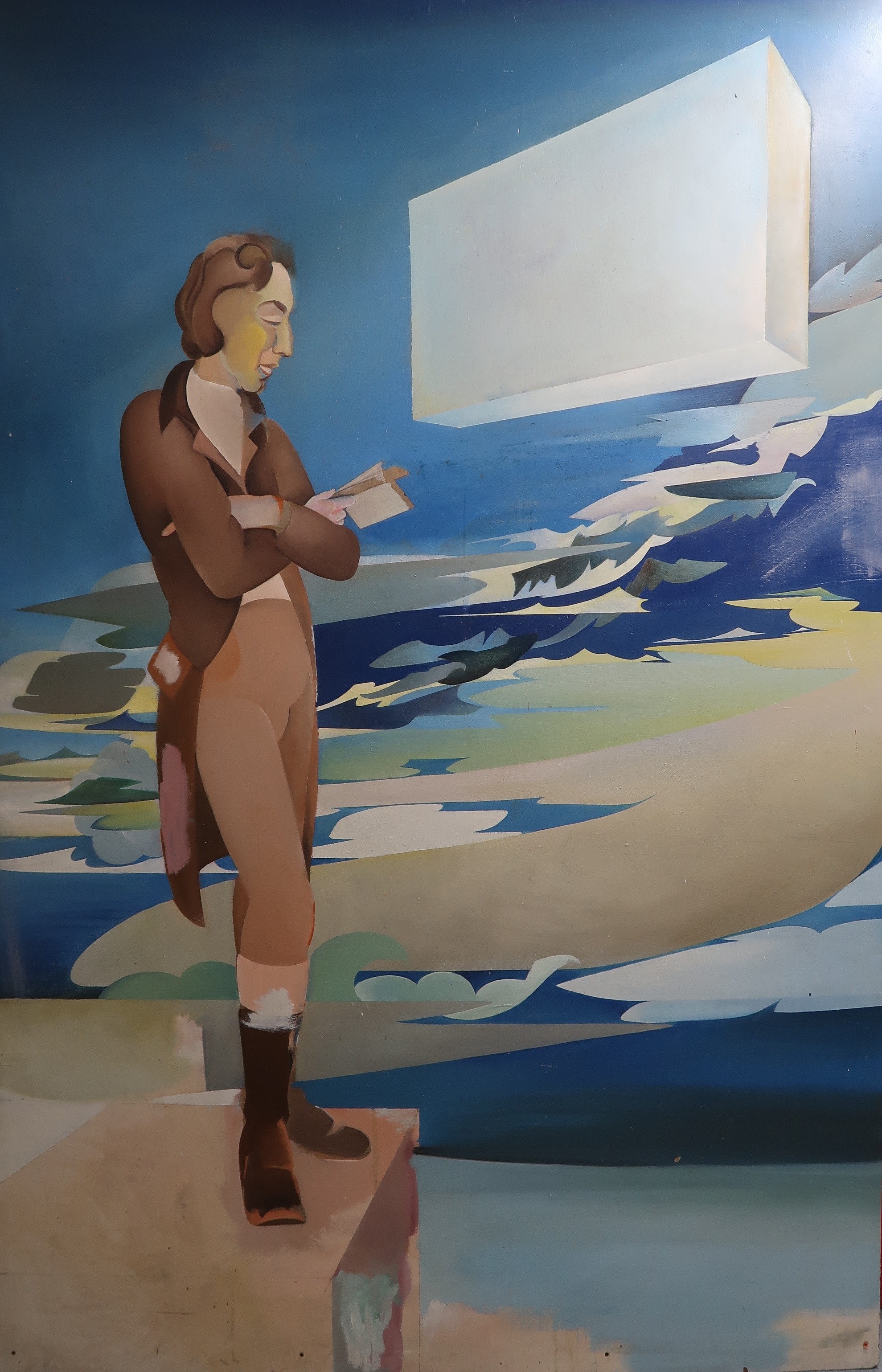 Artwork by Alasdair Gray, THOMAS MUIR OF HUNTERSHILL, FATHER OF SCOTTISH DEMOCRACY, Made of Oil on panel