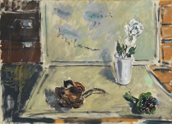 Artwork by Filippo de Pisis, Natura morta, 1939, Made of oil on canvas