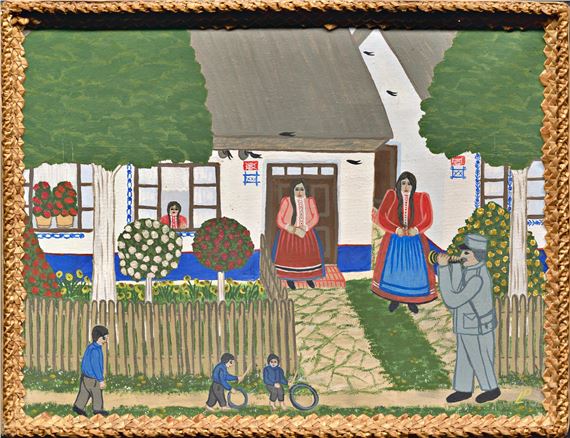 VYSLOUŽILÝ VOJÁK HRAJE NA KLARINET by Ludmila Prochazkova, 1975