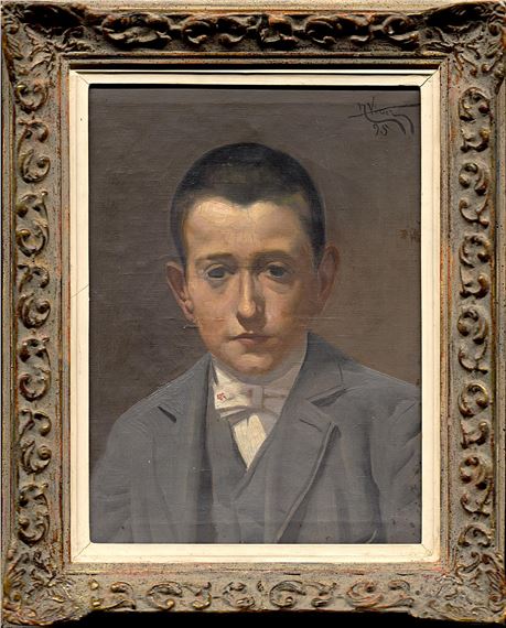 PORTRÉT CHLAPCE by Tomàs Viver  Aymerich, 1895