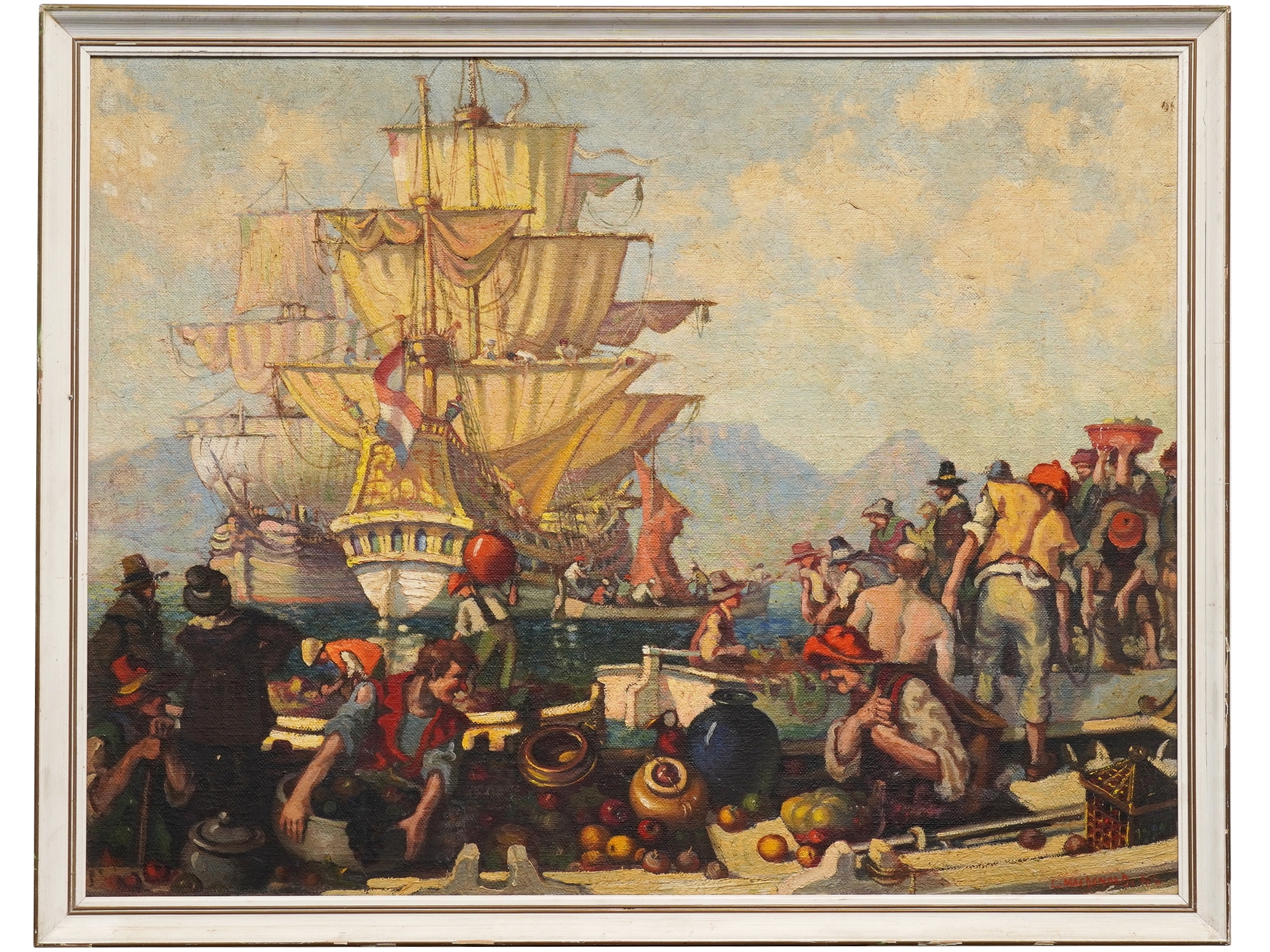 Artwork by Longford Mc Donald, Cape De Goode Hoop, Made of oil on board