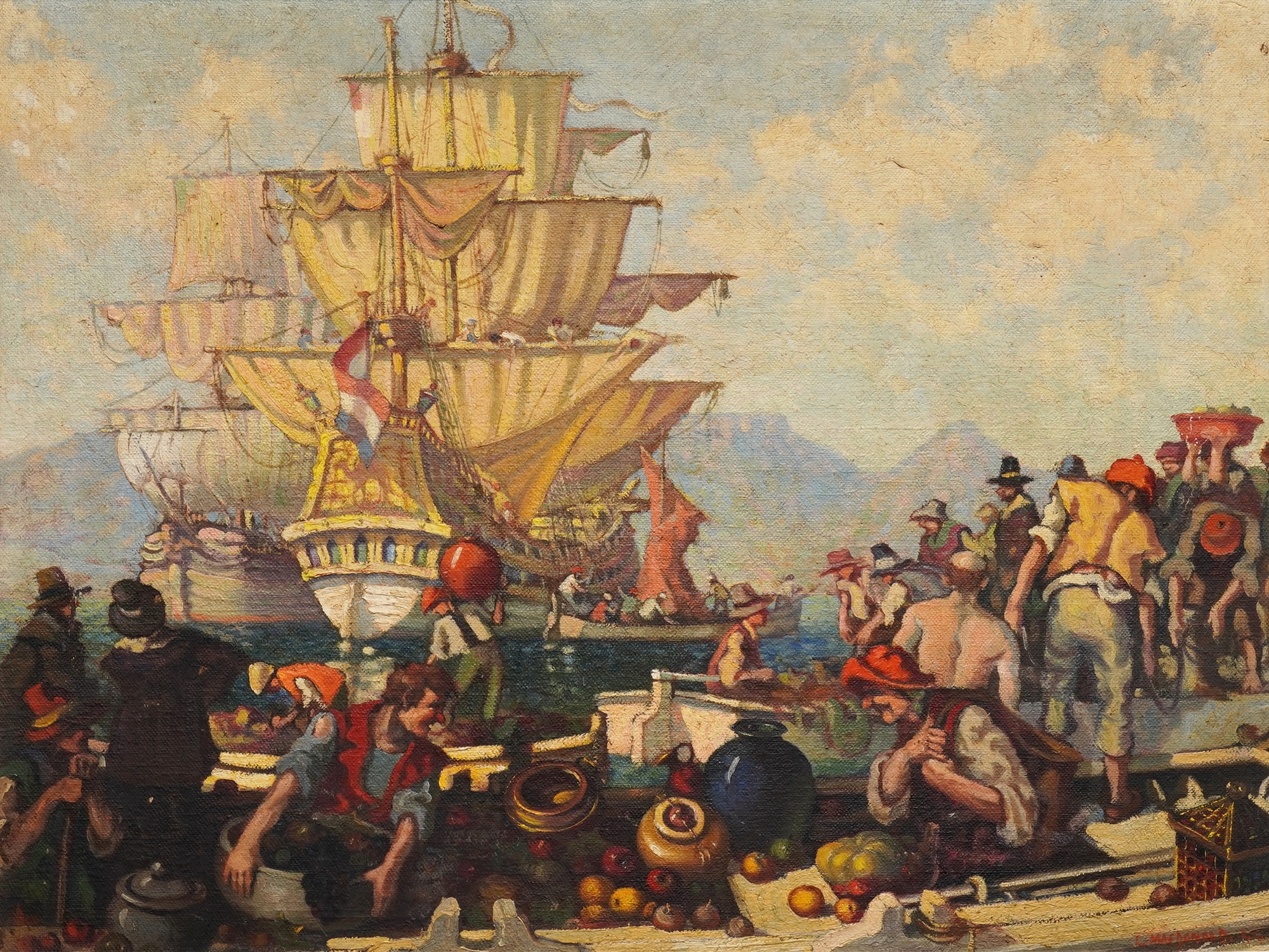 Artwork by Longford Mc Donald, Cape De Goode Hoop, Made of oil on board