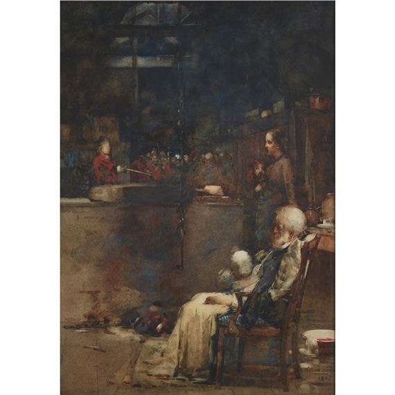 THE WOUNDED COVENANTER by Arthur Melville, dated 1885