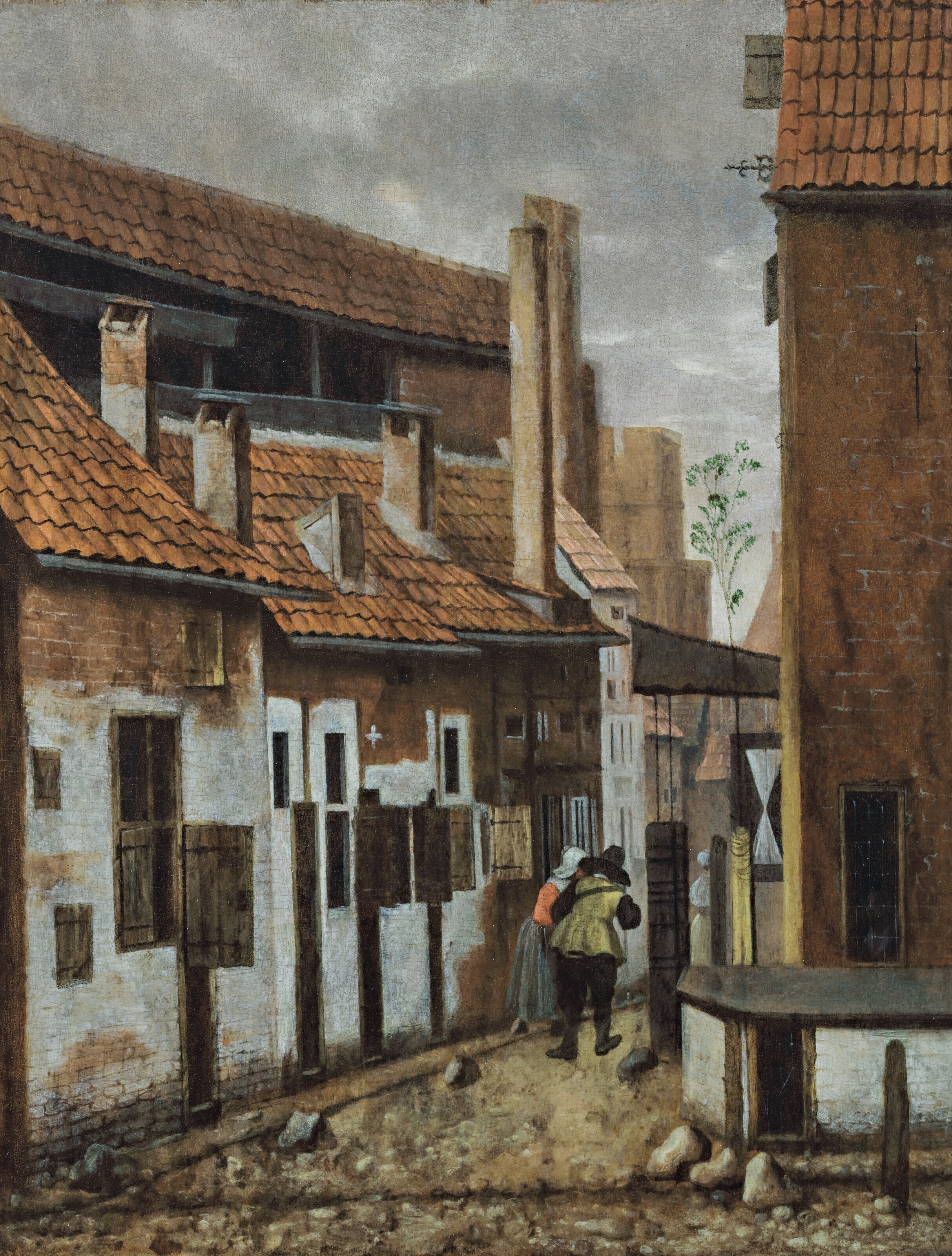 Jacobus Vrel | A street scene with figures | MutualArt