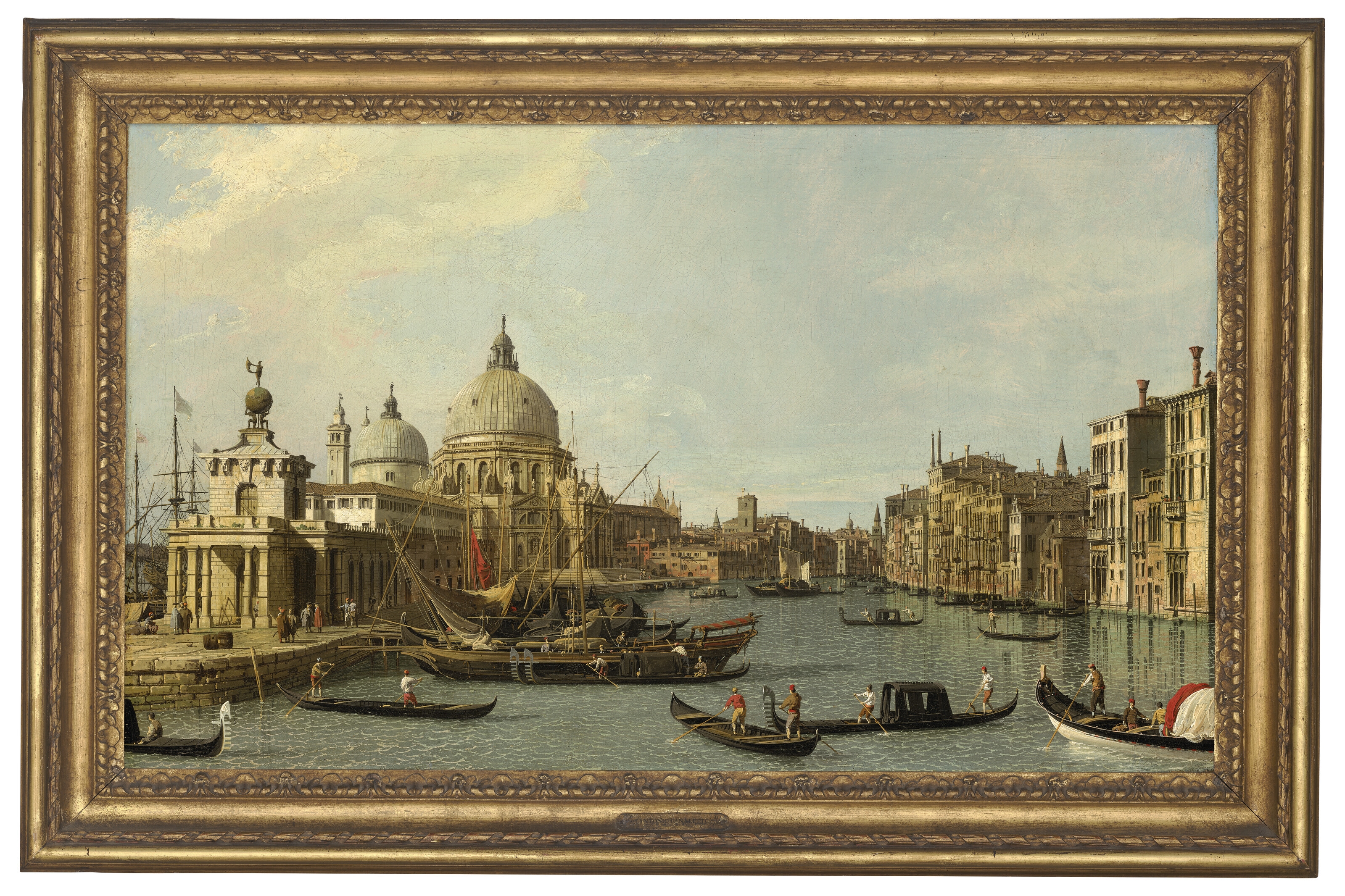 Artwork by Canaletto, Venice: The Mouth of the Grand Canal from the East; and The Molo, with the Piazzetta and the Doge’s Palace, from the Bacino, Made of oil on canvas