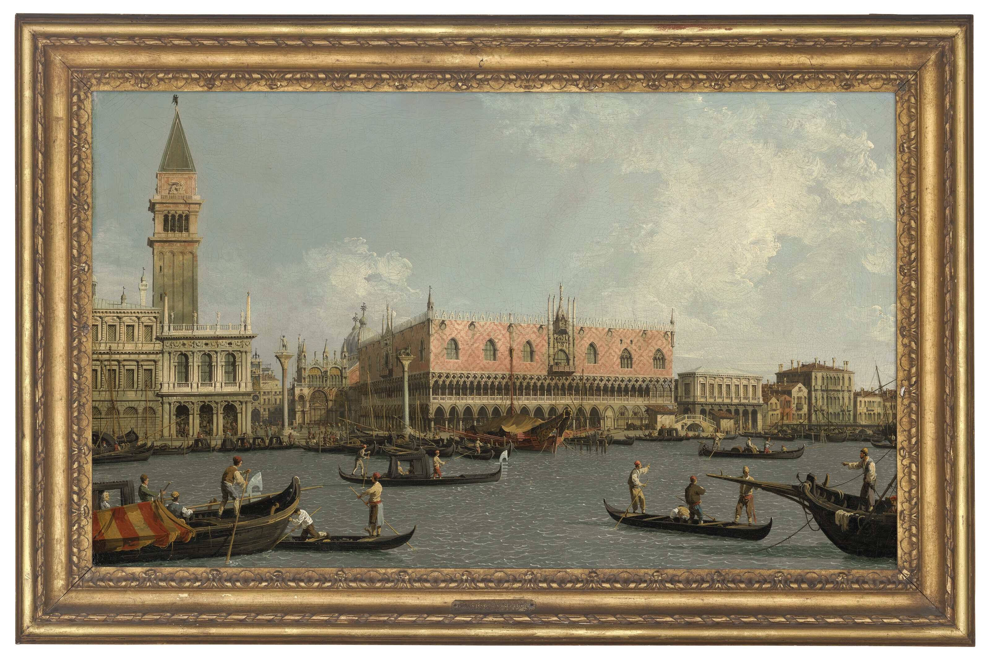 Artwork by Canaletto, Venice: The Mouth of the Grand Canal from the East; and The Molo, with the Piazzetta and the Doge’s Palace, from the Bacino, Made of oil on canvas