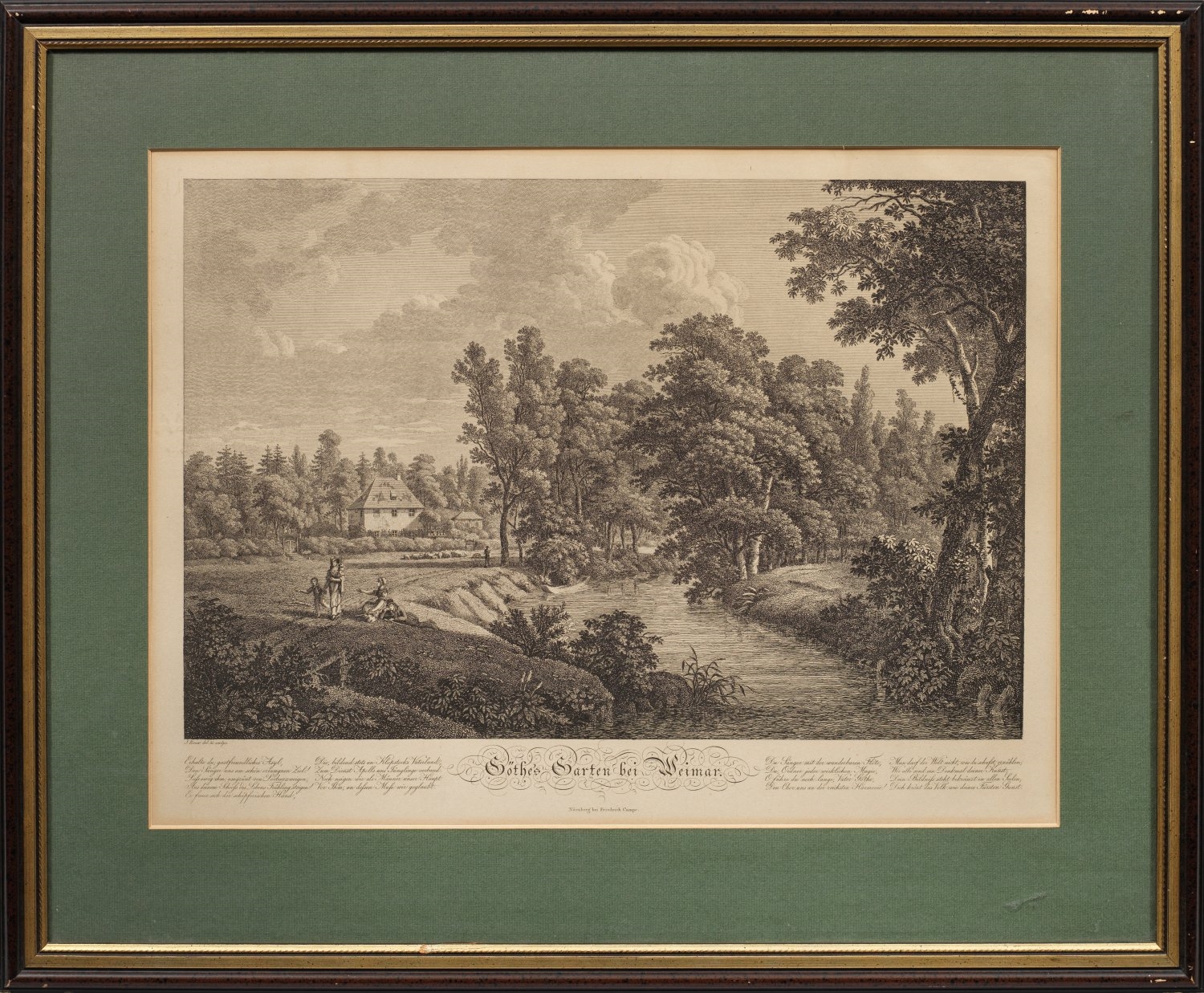 Jakob Roux | Göthes Garten bei Weimar (Circa 1810) | MutualArt