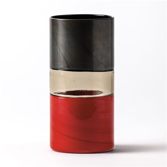 Double-incalmo cylinder vase by Thomas Stearns, 1960 ca
