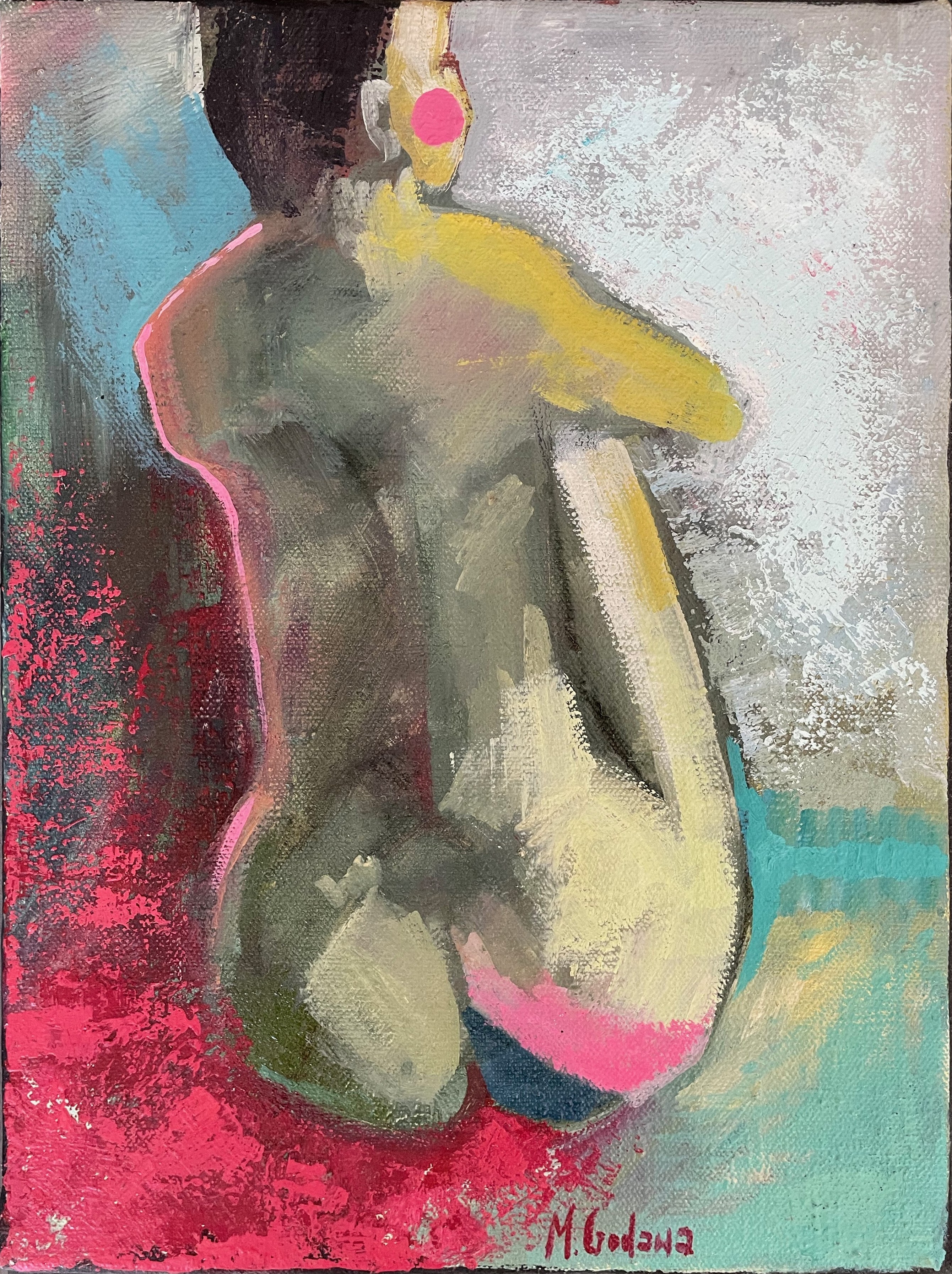 Artwork by Magdalena Godawa, Nude, Made of oil, canvas