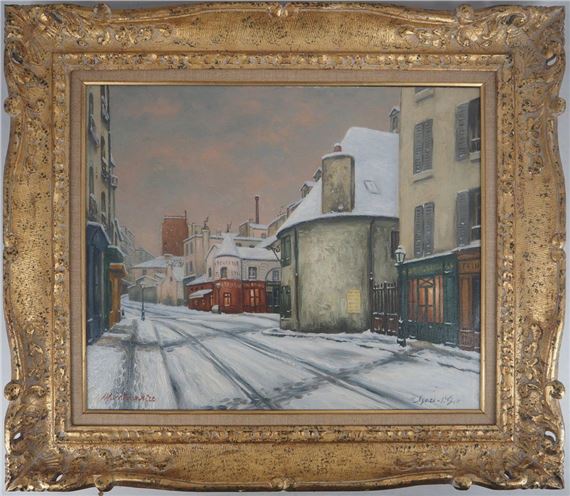 Montmartre, rue du Mont Cenis by Igna Gazi, circa 1900