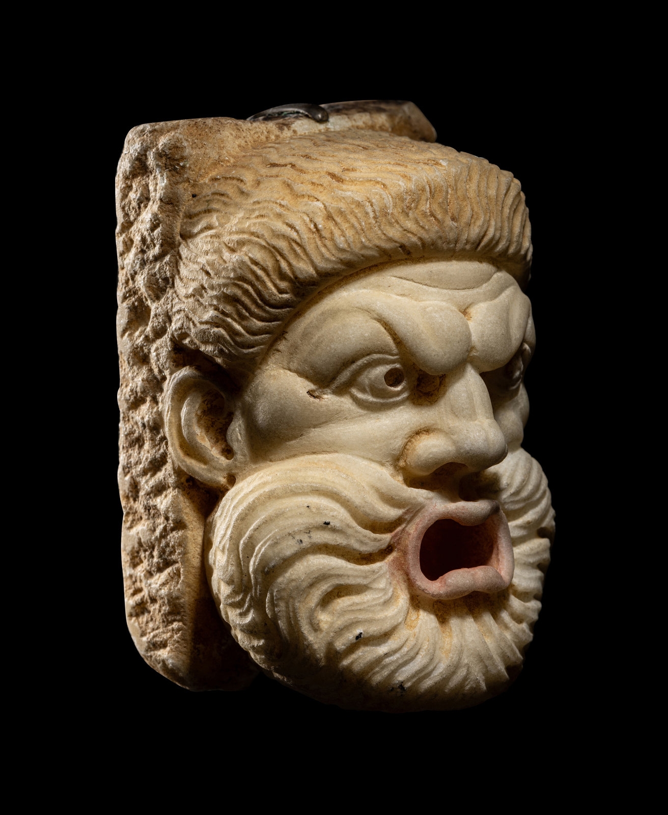 Roman School, 2nd Century | A Roman Marble Theater Mask | MutualArt