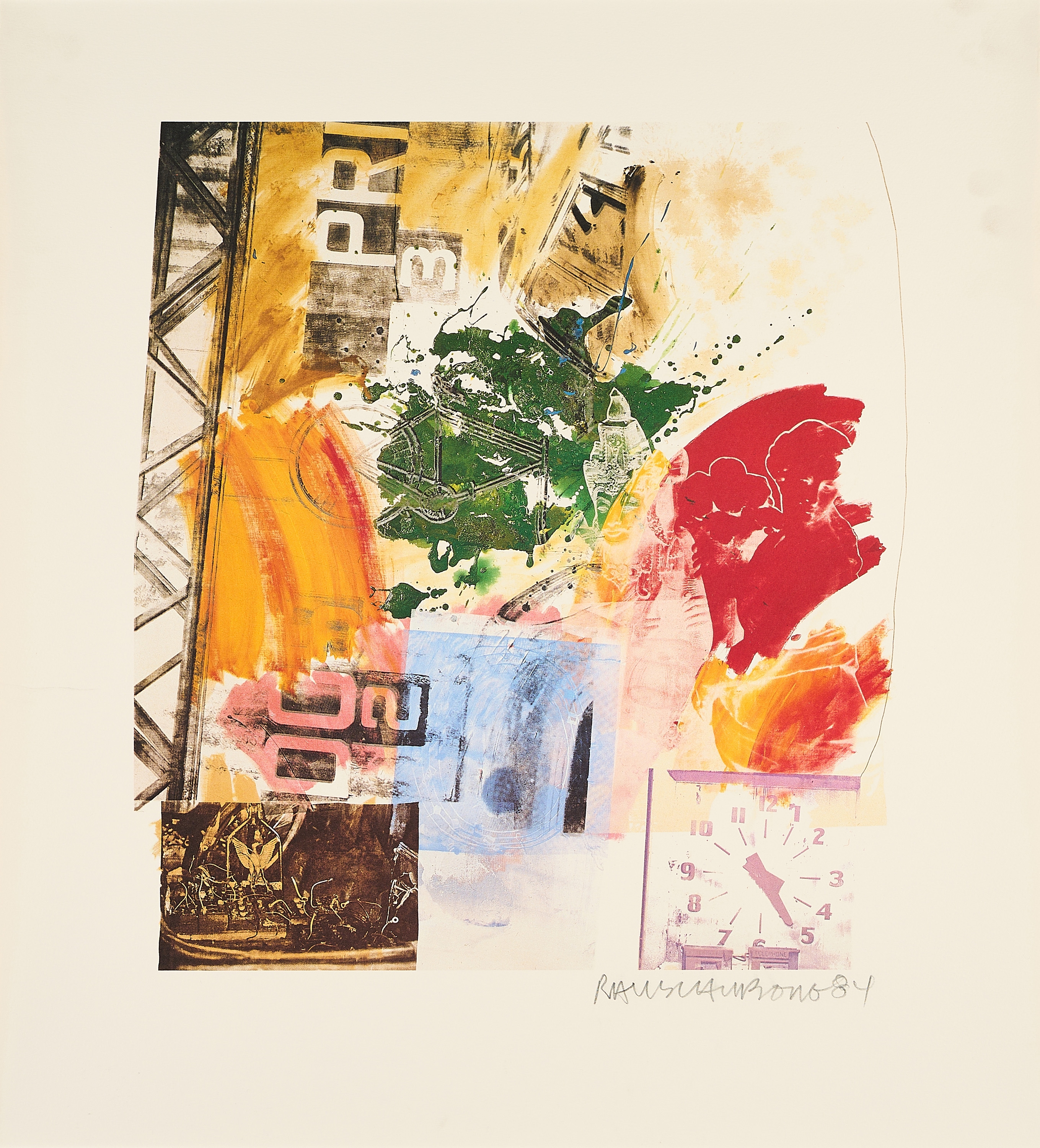 Robert Rauschenberg | ROCI Announcement Print. (1984) | MutualArt