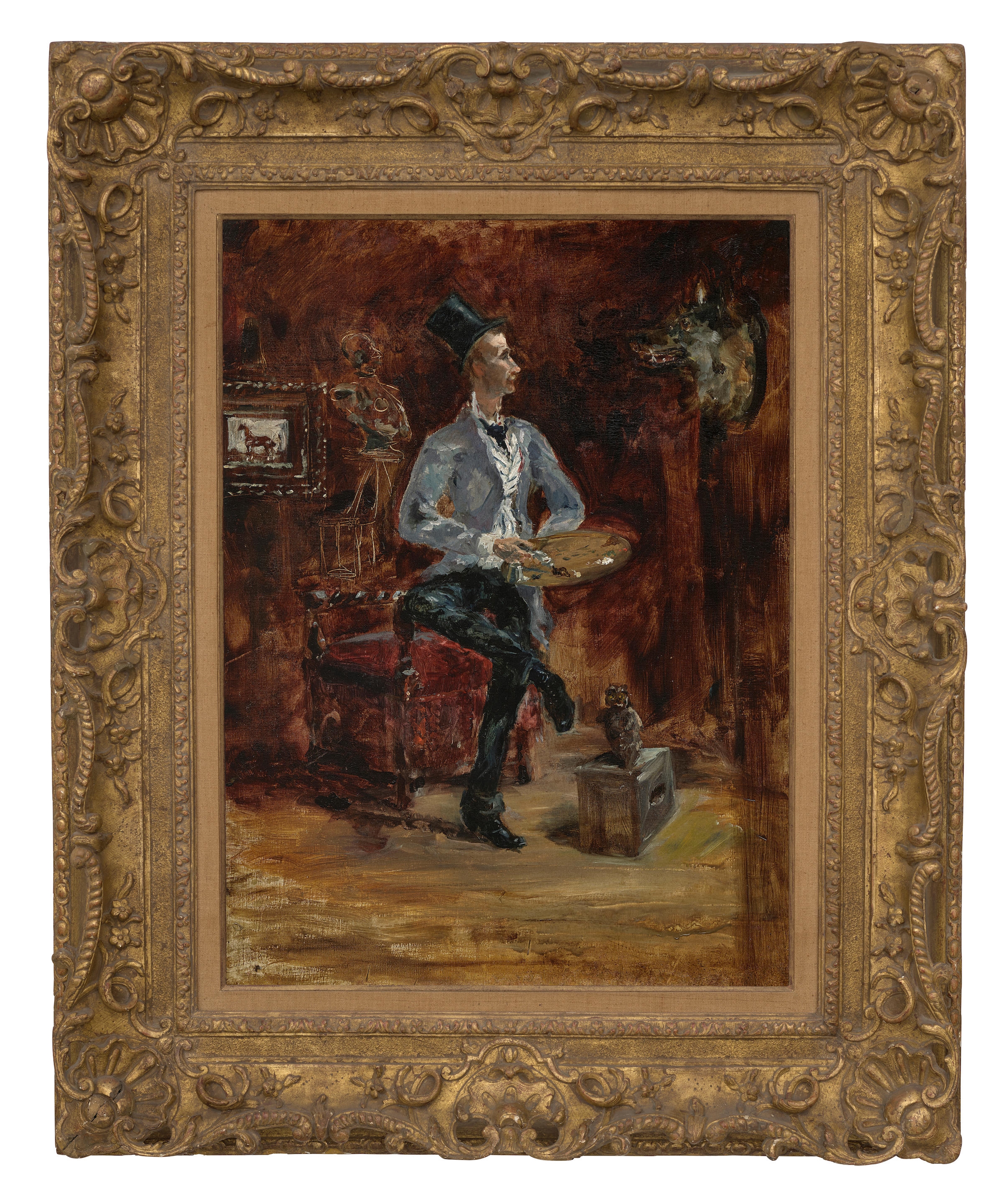 ロートレック、「Princeteau dans son Atelier」 ロートレック、「Princeteau dans son Atelier」