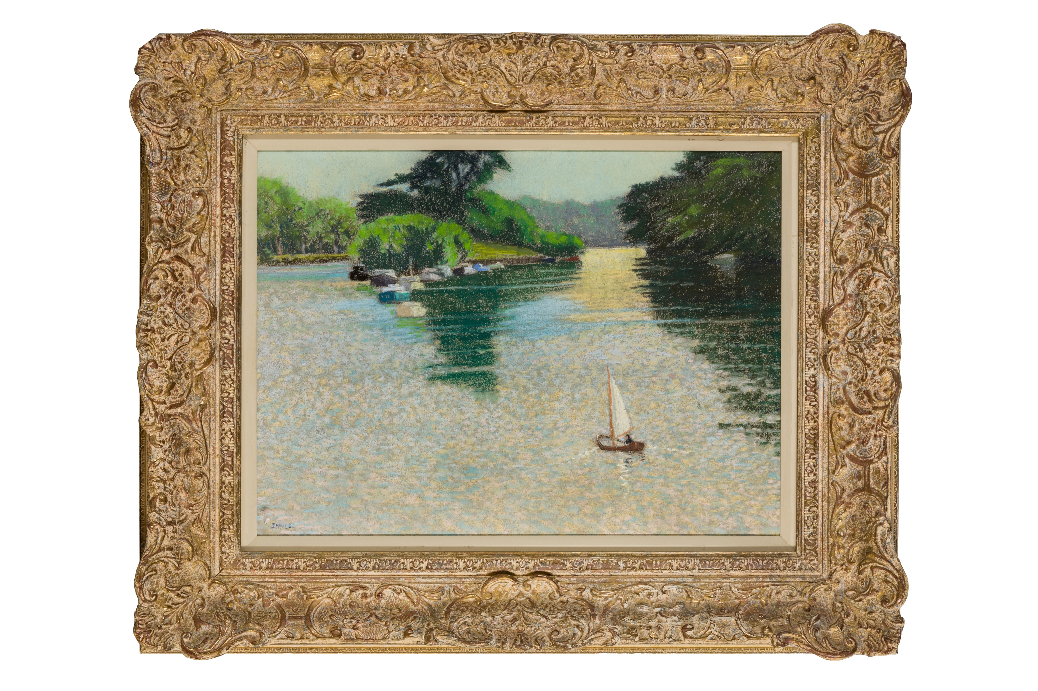 William Innes | Boats on a lake | MutualArt